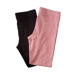 Organic Black and Pink Leggings